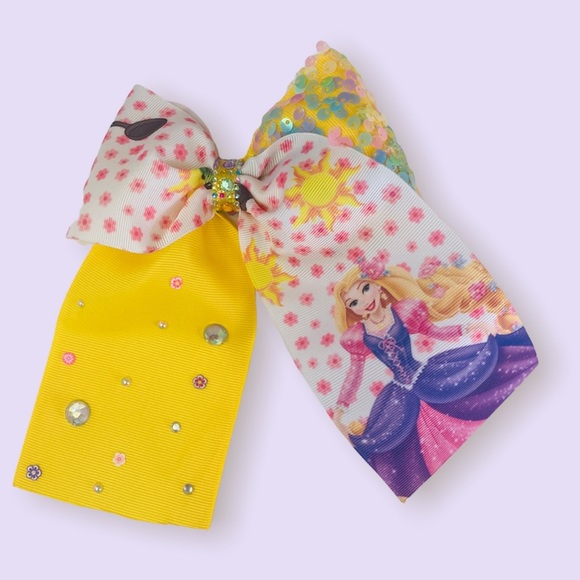 Disney Rapunzel Princess Cheer Hair Bow - Picture 1 of 5